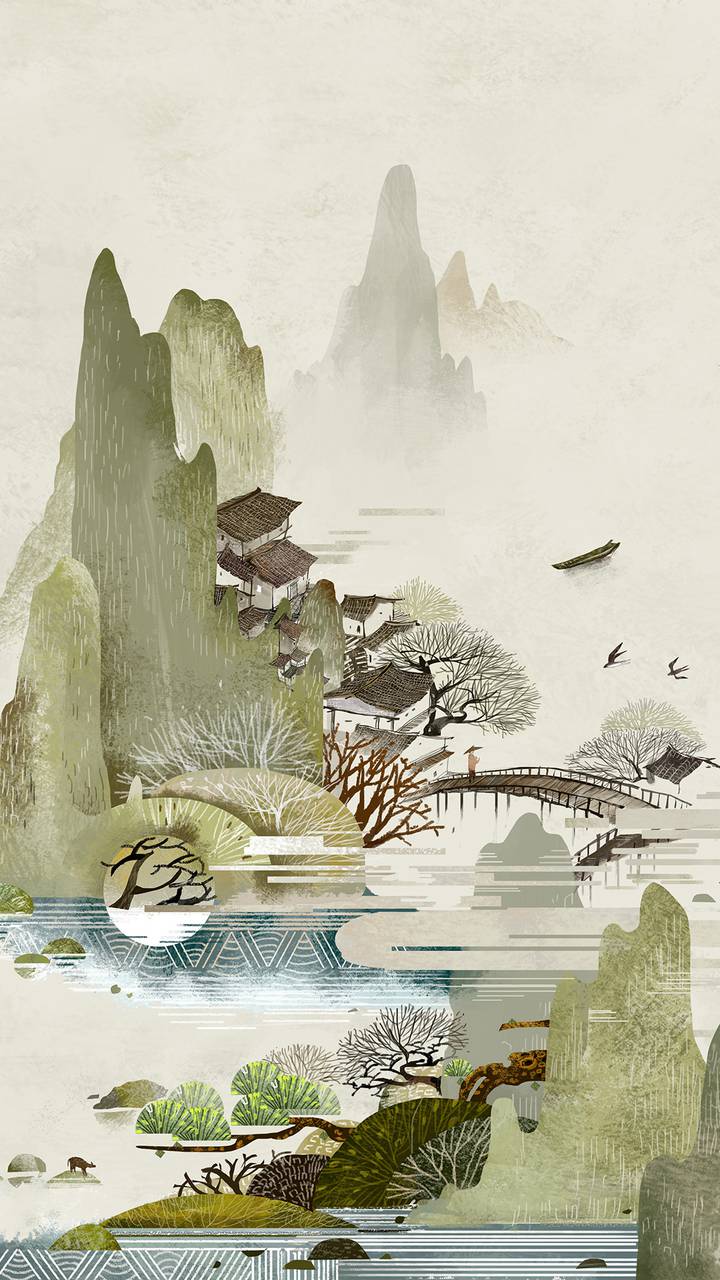 水墨画 视觉中国 2 Miui Wallpaper And Tutorial Mtzfile