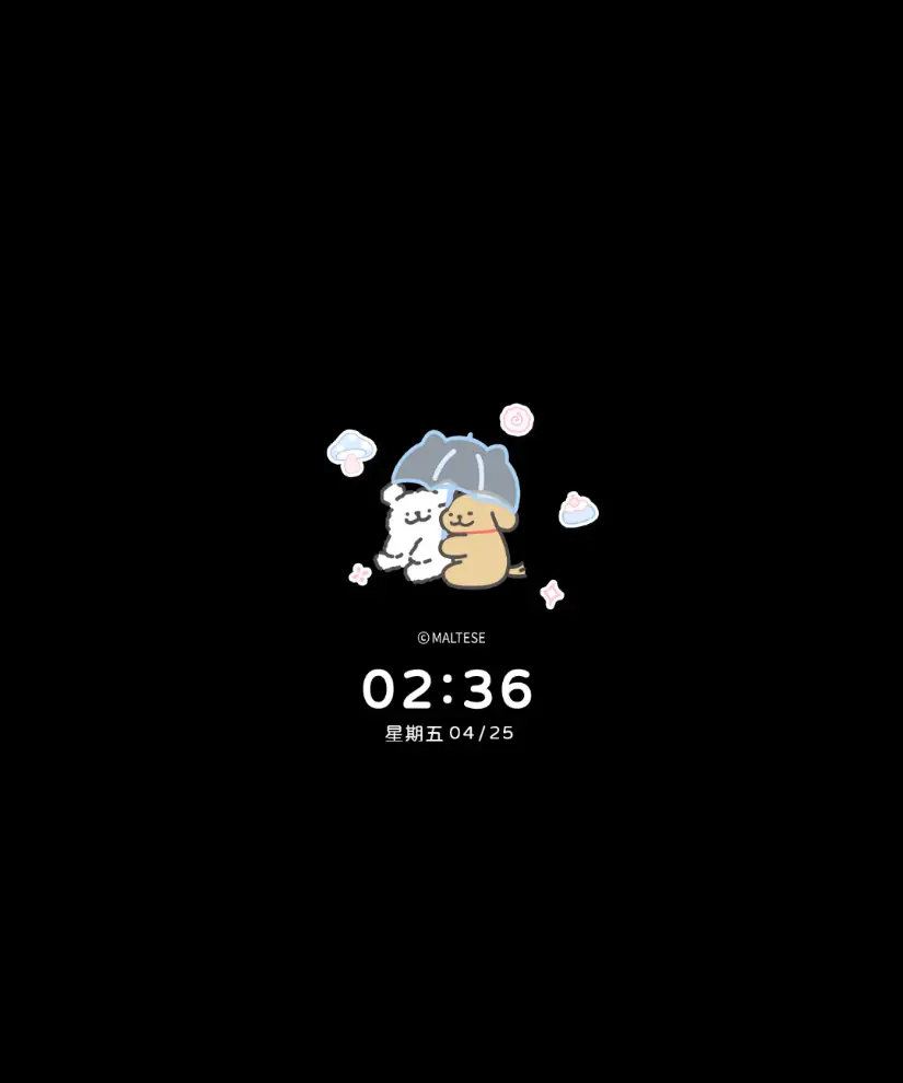 线条小狗 可爱雾语 THEME for Xiaomi MIUI HyperOS