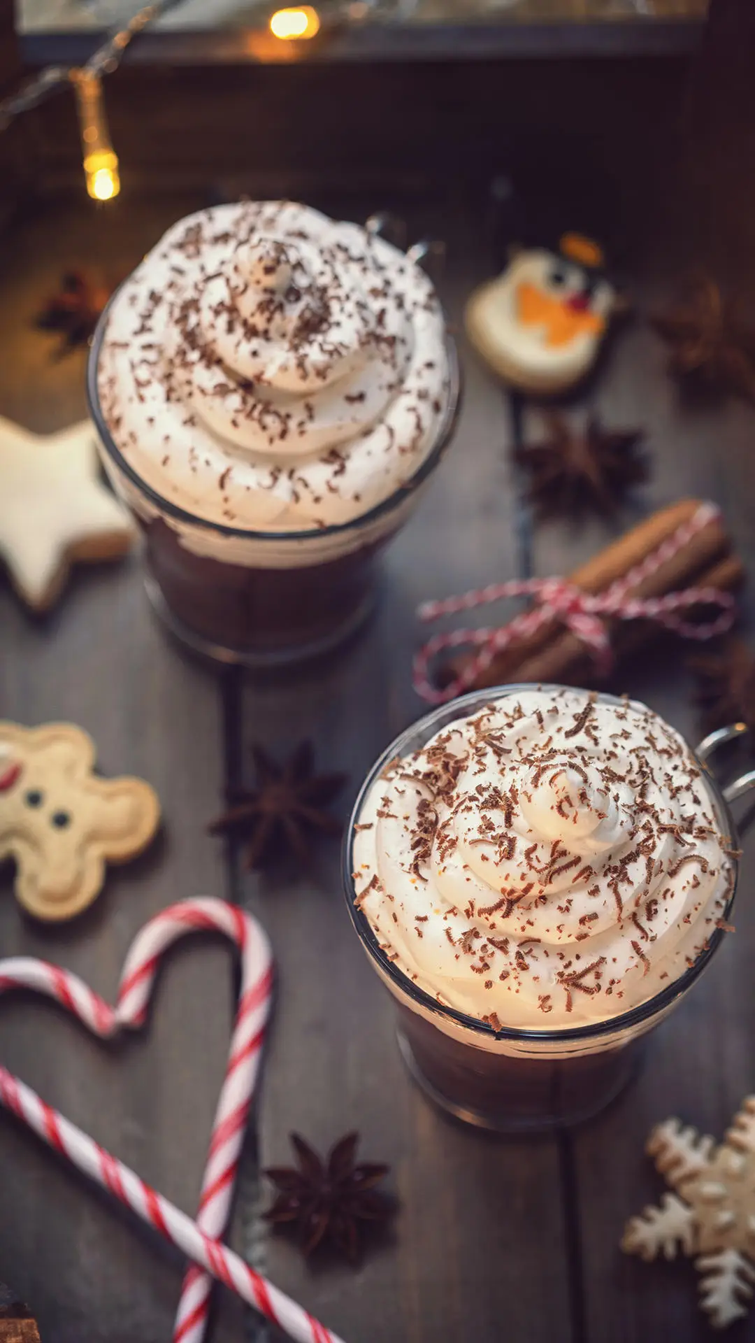 一杯热巧克力的温暖