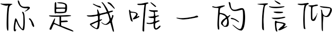 你是我唯一的信仰