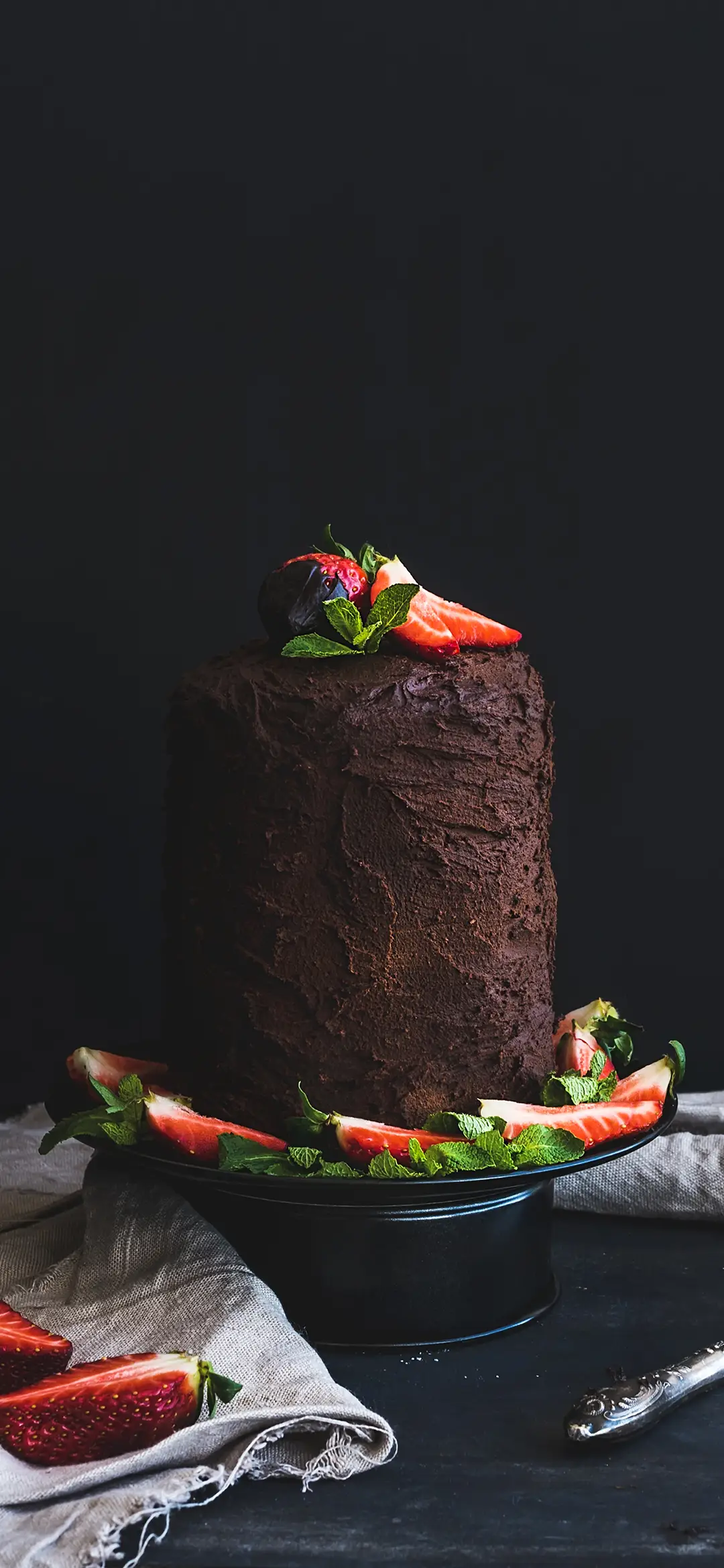 黑色美食诱惑-拍信图库