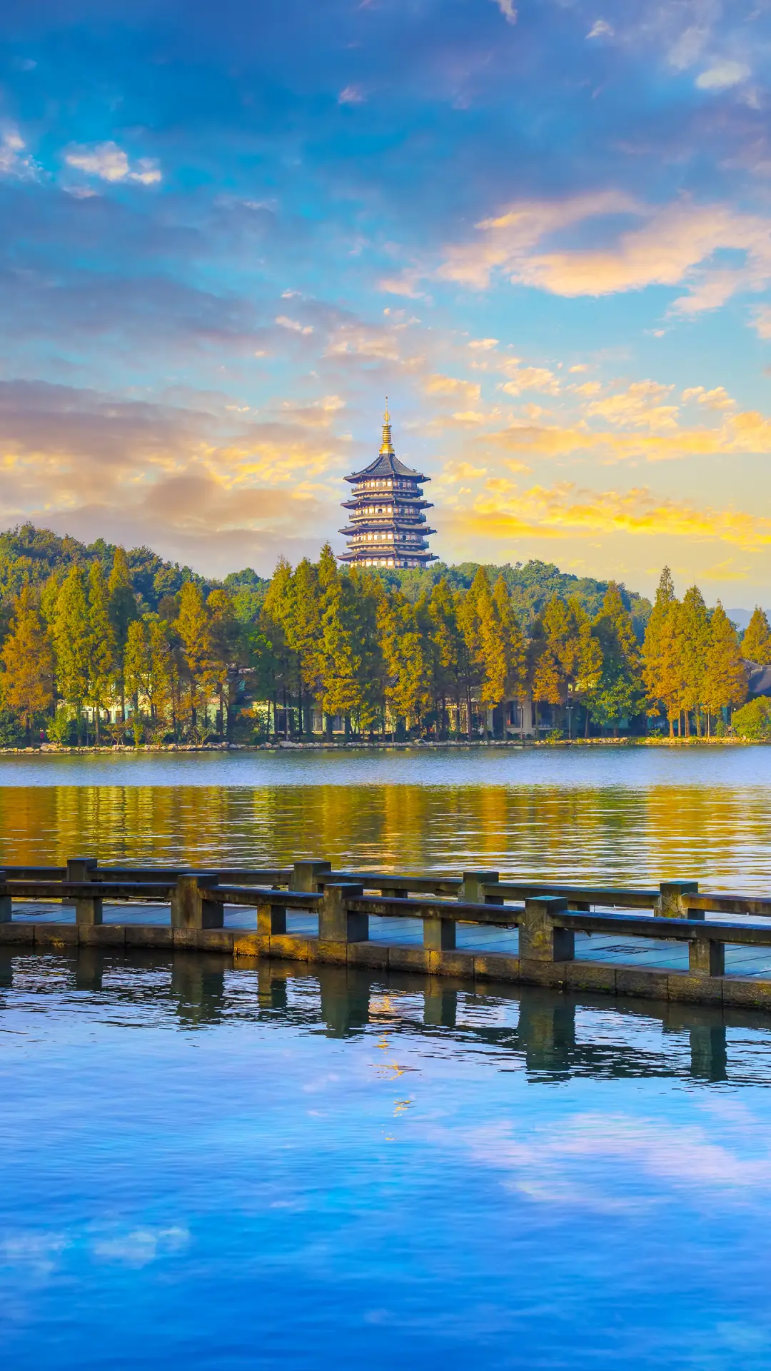 秋天古建筑-拍信图库 - Screenshot 1