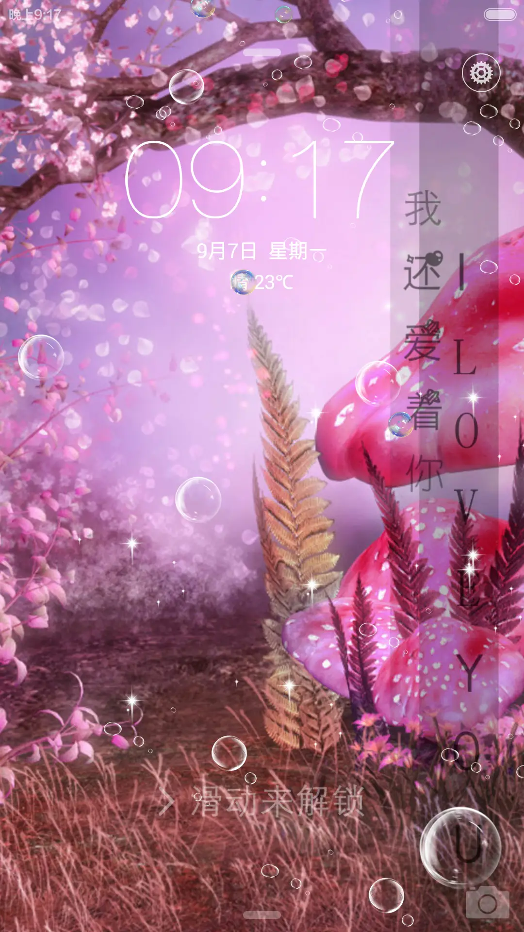 我还是忘不了他(泡泡动态锁屏)