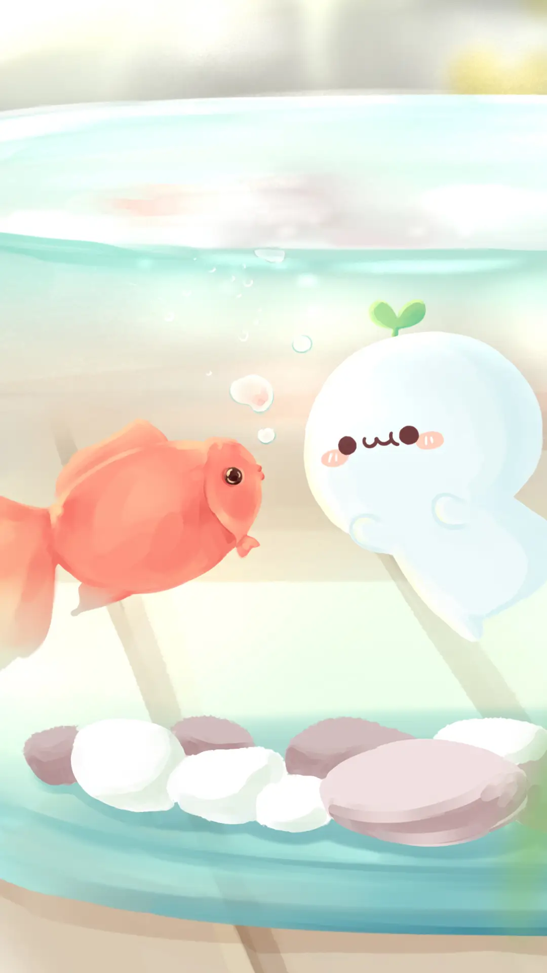 软萌长草颜团子壁纸-锐景创意