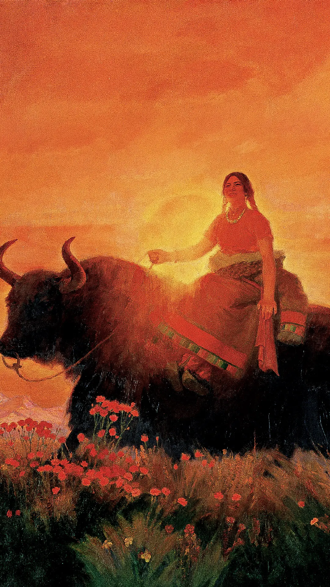 大师笔下的高原美人