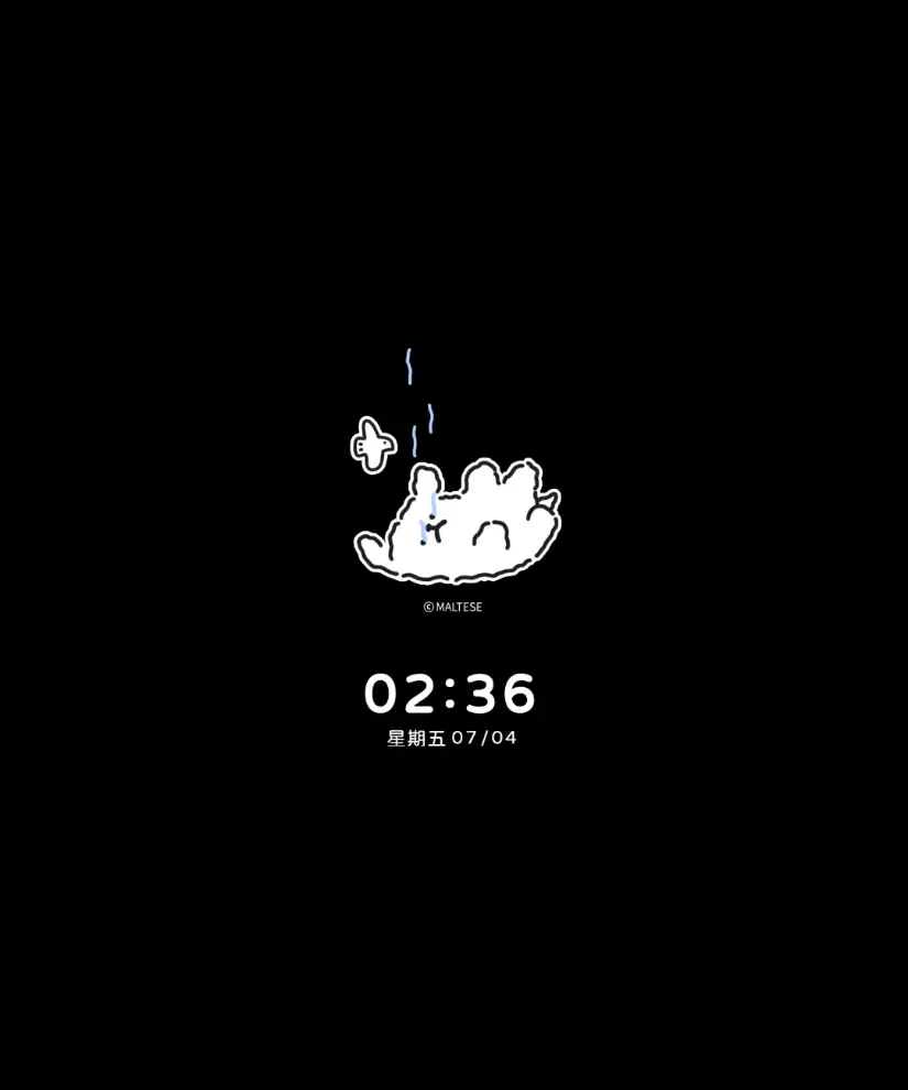 简约线条小狗多换图